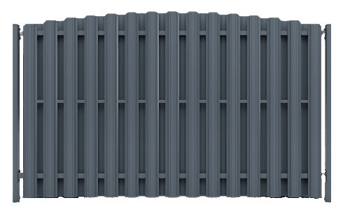 metalinės skardinės tvoros PS003